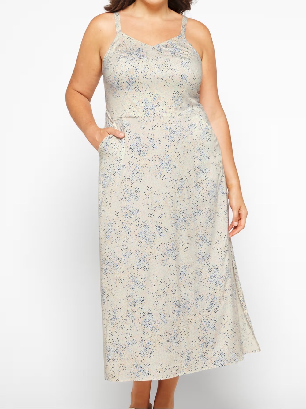 41 Hawthorn Beatriz Maxi Dress with Side Slit 2X